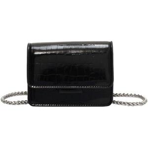 Metallic Evening Mini Silver Purse, Crossbody Bags for Women Y2K Glitter Clutch Handbag for Nightclub Parties (Black)