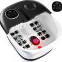 Medical king Foot Spa with Heat and Massage and Jets Includes A Remote Control A Pumice Stone Collapsible Massager with Bubbles and Vibration