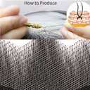 Fake Beard Goatee Beard Realistic 100% Human Hair Full Hand Tied Goatee False Beards Lace Invisible Fake Mustache for Halloween Dressing Men Makeup Entertainment/Drama/Party/Movie (Brown)