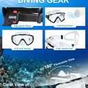 Aegend Snorkeling Gear for Adults Youth Kids, Snorkel Mask with Top Dry Valve - Panoramic View Anti-Leak and Anti-Fog with Mesh Bag for Snorkeling, Scuba Diving, Freediving & Swimming