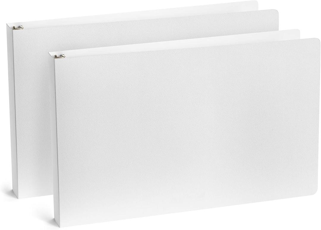 11x17 1" White Poly Binder 2-Pack