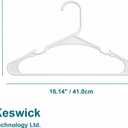 50 Pack Plastic Hangers, Space Saving Closet Hangers with Non-Slip Notches, Durable Slim Hangers for Shirts, Dresses, Jackets, Pants