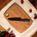Vesta Homes Wooden Cutting Board | 14 * 10 Inches | Chopping Board, Serving Platter for Kitchen Vegetables, Fruits, Cheese and Charcuterie | Natural Acacia Wood | Handcrafted in India
