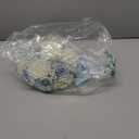 Wedding Bouquets for Bride - Realistic Silk Flowers Artificial Roses, 9 Inch Bridesmaid Bouquet for Ceremony, Church, Anniversary, and Home Decoration (White & Blue)