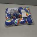 Nobleza Squeaky Tennis Balls for Dogs, 12 Pack 2.5" Floatable, Small Medium Dogs, Training, Natural Rubber, Rainbow