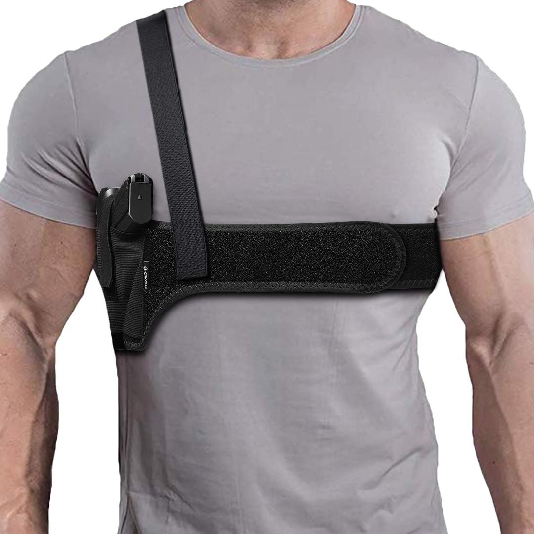 Deep Concealment Shoulder Holster, Universal Underarm Holster for Men and Women, Fits Subcompact and Compact Pistols for S&W Bodyguard, M&P Shield 9mm, Glock 19 26 42 43, Ruger LCP, LC9, Sig P365 (39")