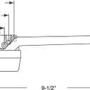 Truth TH 23025 9-1/2 In. Single-Arm Right-Hand Casement Operator with Crank, fits Truth, White Finish (Single Pack)