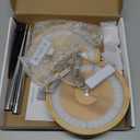 yadoker Plant Grow Light, LED Growing Light Full Spectrum for Indoor Plants,Height Adjustable, Automatic Timer, 5V Low Safe Voltage,Idea for Large Plant Light (2 Pack, Bamboo)