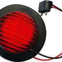 NEW SUN Premium 2.5" Round LED Trailer Lights, 13 Red LEDs Side Marker Lights, Clearance Lights Kits with Grommet & 2-Pin Plug - Universal for Trucks, Trailers, Rvs, Camper, 5 Pcs