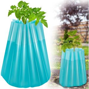1 PCS 6ml Thickened Insulating Plant Protector,Early Season Water Walls Plant Insulators,Easy Fill Shape Plant Coat Winter Frost Protection for Young Tomatoes Plants Gardening Optimal Planting