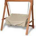 Covermates Swing Cover - Water Resistant Polyester, Double Stitched Seams, Mesh Vent, Seating and Chair Covers, 63W x 26D x 26H, Khaki