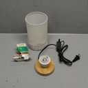 Solid Wood Night Lamp New Linen Table Lamp LED Desk Lamp 8"