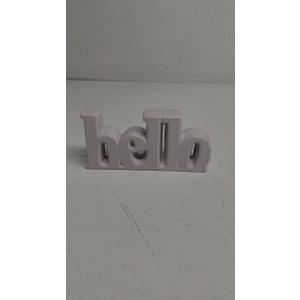 CERAMIC SIGN HELLO 3PCS