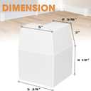 SDS Exterior Corner Connector for Heat Cover  Galvanized Steel White Coupler For Seamless Connection Of Two Inner Corner Baseboard Heater Covers, White (Pack of 1) (Accessory)