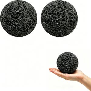 2 Pack 2.5in Callus Ball for Hand, Non-Slip Moon Grip Ball Callus Rock, Skin Conditioning Grip Trainer for Weightlifters, Rock Climbers, Athletes