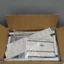 LAMU Pots and Pans Organizer for under Cabinet, 6-Tier Heavy Duty Pan Pot Organizers inside Cabinet Adjustable 14 to 24.57", Pot Rack Kitchen Cabinet Organization and Storage Holds up to 12" Cookware (Blanco)