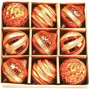 Christmas Ornaments Set 9ct Christmas Tree Decoration Ornament Balls Decor Baubles for Xmas Trees Decor Holiday Party Wedding Decoration