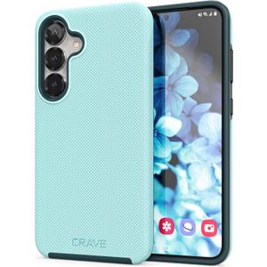 Crave Compatible with Samsung Galaxy S25 Plus Case, Shockproof Protection Dual Layer Case for Samsung Galaxy S25 Plus (6.7 inch) - Aqua