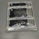 Black Fringe Curtain Party Streamers 5Pcs Foil Fringe Backdrop Curtains Wave Tinsel Streamers Black Party Decorations Door Streamers for Birthday Wedding Bridal Shower Halloween Decor