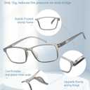 TERAISE Reading Glasses Men 4-Pack Ultralight Blue Light Reader Glasses Women with Spring Hings,Clear Vision&Anti Eyestrain