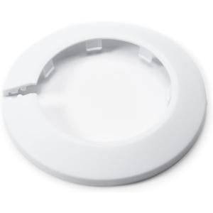 MroMax Fit 2.37" White Plastic PP Pipe Cover, 63mm 1Pc Flange Water Pipe Radiator Decoration Escutcheon, Snap-On Cap for Sink Drain and Vent Pipes, to Hide Gaps and Update Plumbing Look