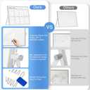 Magnetic Dry Erase White Board with Stand, 12'' x 16'' Desktop Weekly Schedule Board, 10 Markers, 4 Magnets, 1 Eraser, Double-Sided White Board Easel for Drawing School to Do List