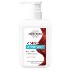 Keracolor Color + Clenditioner 3-in-1 Color-Depositing Conditioner, Gently Cleanses & Conditions, Semi-Permanent Hair Color, 23 Shades, 12 Fl Oz (Cinnamon) Keracolor Color + Clenditioner 3-in-1 Color-Depositing Conditioner, Gently Cleanses & Conditions, Semi-Permanent Hair Color, 23 Shades, 12 Fl Oz (Cinnamon)