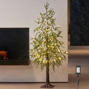 LITBLOOM Lighted Norfolk Pine Tree 4FT 180 LED Fairy Lights, Christmas Tree with Lights for Home Holiday Decoration Indoor Outdoor