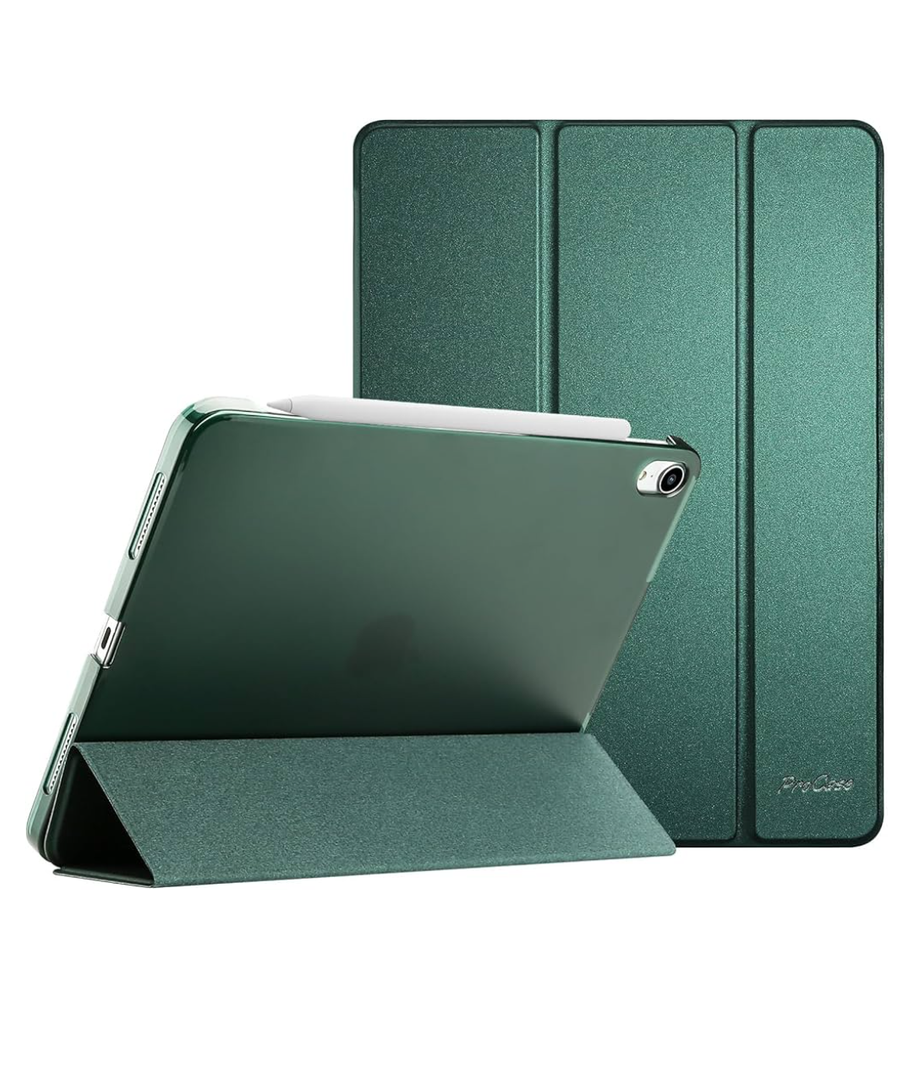 ProCase Smart Case for iPad Air 11-inch M3 M2 2025 2024/10.9 Air 5th 4th Generation 2022 2020, Protective Cover for Air 5 4 -Mgreen