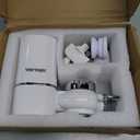 Vortopt Advanced Sink Faucet Filter,NSF Certified Faucet Installation System,400 Gallon Capacity,Can Reduce 99% Chlorine and Odors,with 1 Water FilterT1-White