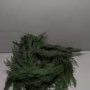 Christmas Cedar Garland Realistic - Cypress Decorations with Lights 6ft for Mantle Lighted Faux Pine Garlands for Xmas Home Decoration Indoor Stairs Railing Fireplace Outdoor 6 ft Prelit Door Decor