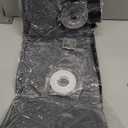 Upgraded Magnetic Thermal Insulated Door Curtain for Winter with Clear Window, Fit Door Size 32x80 in, Heavy Duty 4-Layer Oxford with Thicken Cotton, Self-Closing for Sliding Glass Doorways, Black