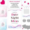 2 x Couple Gifts and Valentine Day Gifts, Date Night Ideas Cards, 42 Romantic Scratch Off Date Card Gifts for Couples, Gifts for Girlfriend and Boyfriend, His or Her Gifts, Gifts for Wife, Husband