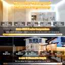 Outdoor LED Strip Lights Waterproof IP67, Dimmable 3000K-6500K Warm White LED Rope Lights Outdoor Waterproof with Remote & APP, 24v Adhesive Exterior Lighting for Patio, Deck, Gazebo (100FT)