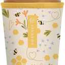 Sok It JavaSok Iced Coffee & Cold Soda Insulated Neoprene Cup Sleeve (Honeycomb Buzz, Medium: 22-28oz)
