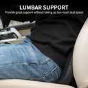 Livtribe Car Seat Cushion  Memory Foam Car Seat Pad  Sciatica & Lower Back Pain Relief  Car Seat Cushions for Driving  Road Trip Essentials for Drivers(Classic Black)