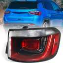 Huray Right Outer Tail Light Fit for Jeep Compass 2017-2020 RH Halogen Taillight Rear Brake Lamp Assembly OE Style Accessory Replacement for CH2805115 (Passenger Side)
