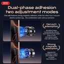 Magnetic Phone Holder, 360Rotation Car Phone Mount, Electric Vacuum Strong Magnet for Any Smooth Surface Kitchen Mirror Gym,Cell Phone Holder Compatible with iPhone Android ( Not charging phone)