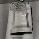 Candle Warmer Lamp with Timer Dimmer Adjustable Height Candle Warmer with Marble Base for Jar Candles, Crystal Candle Lamp with 3 Bulbs for New Home Decor, Women Mom Christmas Birthday Gifts, Silver