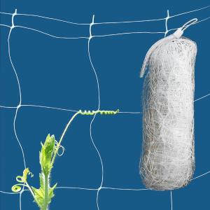 White Trellis Netting 4x100 ft Heavy Duty Garden Netting Polypropylene Plant Support Net for Climbing Vegetables Fruits Flowers