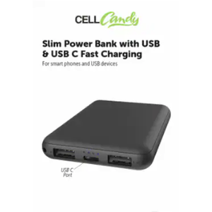 CellCandy Fast Charging Power With USB 5000 MAh