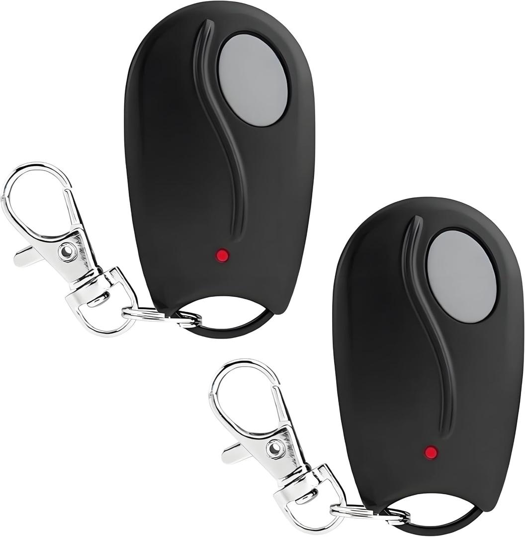 2 Pack Linear ACT-31B Garage Door Remotes, 318MHz MegaCode Compatible with MCT-3 MCT-11 LDCO800 Keychain Remote