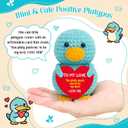 3 x Belatelove Anniversary Crochet Gifts for Women Men Cute Handmade Platypus to My Love Gifts for Girlfriend Boyfriend Romantic I Love You Gift for Husband Wife Couple First Christmas Decorations