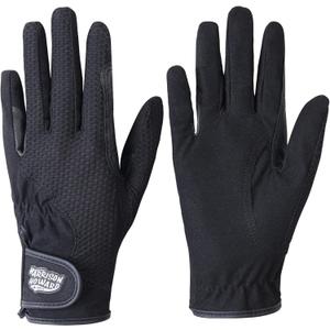 Harrison Howard Kids Horse Riding Gloves Comfortable Grip for Boys and Girls Horseback Riding Running or Cycling Lightweight Equestrian Gloves (AGE 10-12 YEARS, black)