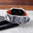 Premium Designer Band Compatible with Apple Watch S10 46mm 49mm 45mm 44mm 42mm for Women Men, Luxury Leather Strap Replacement Adjustable Wristband for iWatch Ultra/S9/S8/S7/S6-S1/SE