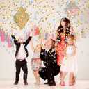 6 Pack Gender Reveal Confetti Cannon, 12 Inch Biodegradable Blue Confetti Poppers for Gender Reveal, Birthday, Wedding, Baby Celebration, Parties