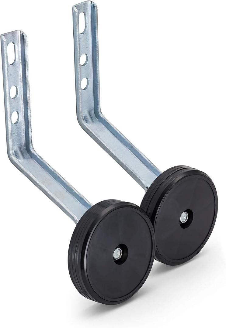 Schwinn Training Wheels for Kids Bikes, Fits 12, 14, 16, 18, 20 Inch Wheel Bicycles, Sturdy Steel Brackets, Easy to Adjust, Two Decal Sets Included (One Size, Stars & Flowers)