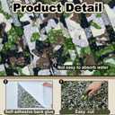 Tinideya Boat Flooring EVA Foam Boat Decking Non Slip Marine Camo Self Adhesive Carpet with Roller Ruler for Kayak Yacht Motorboat(Camo Jungle, 94'' X 47")