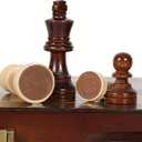 15-Inch Magnetic Wooden Chess Set with 2 Extra Queens – Handcrafted Foldable Board Game for Adults, Beginners, 15 inches x 7.1 inches x 0.1 inches