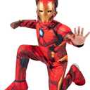 MARVEL Boys Deluxe Iron Man Costume, Kids Tony Stark Superhero Halloween Costume, Child - Officially Licensed